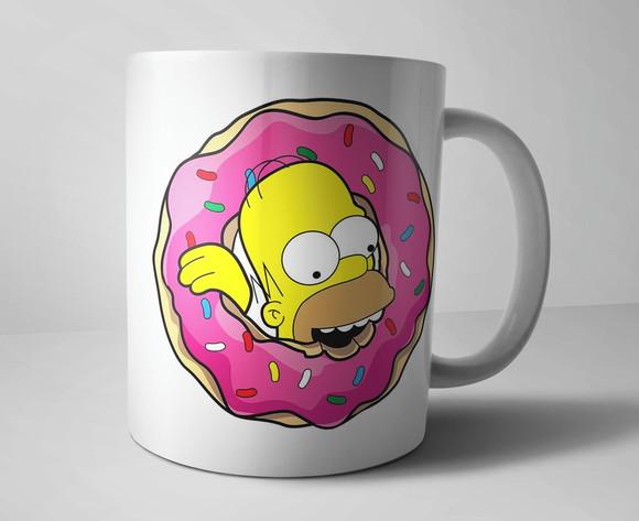 Caneca de Porcelana Simpsons