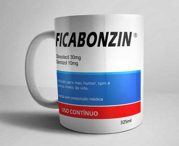 Caneca Ficabonzin - Divertida