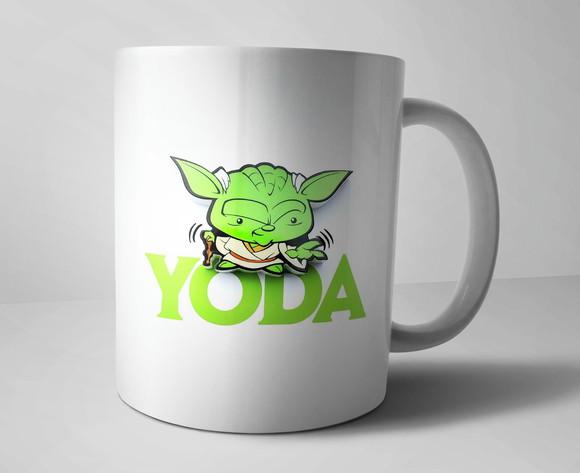 Caneca Star Wars Yoda - Porcelana