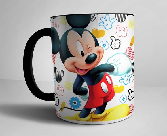 Caneca Mickey Porcelana c/foto