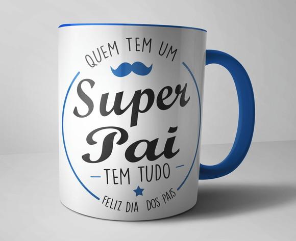 Caneca de Porcelana Feliz dia dos Pais