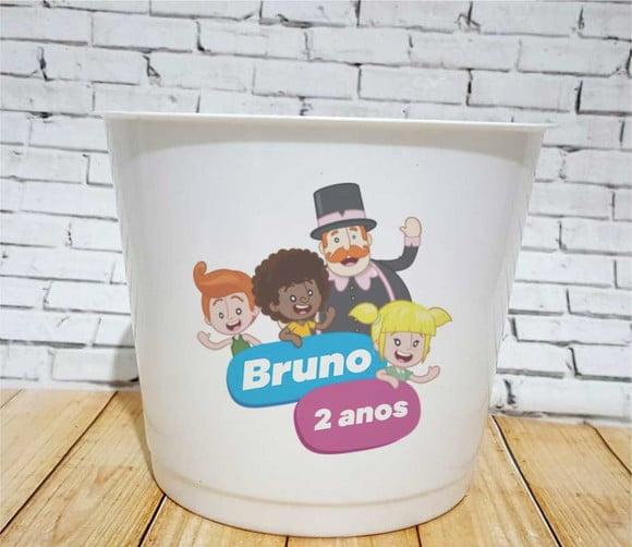 10 Baldes de Pipoca Mundo Bita - Impressão Direta