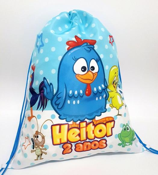 10 Mochila Galinha Pintadinha - Grande