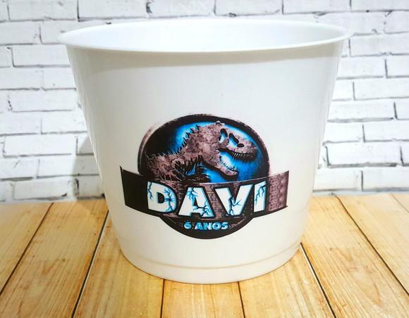 10 Baldes de Pipoca Jurassic World - Impressão Direta