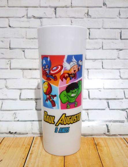 10 Copos Long Drink Vingadores