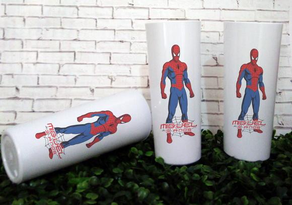 10 Copo Long Drink Homem Aranha
