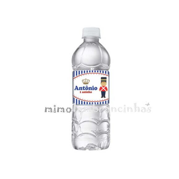 Rótulo Água Soldadinho Chumbo