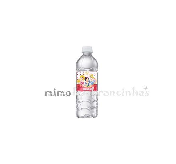 Rótulo água Princesas