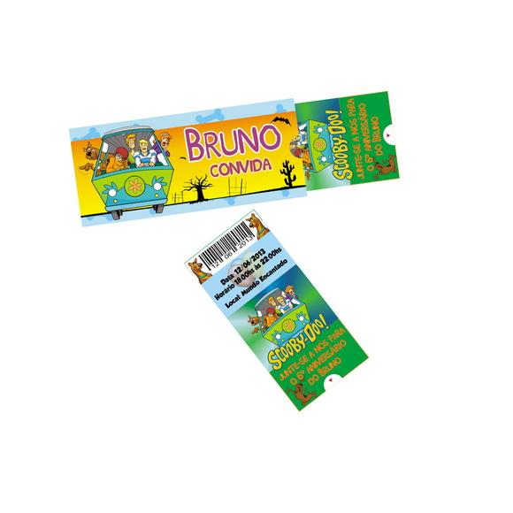 Convite Scooby Doo - Puxe-Puxe