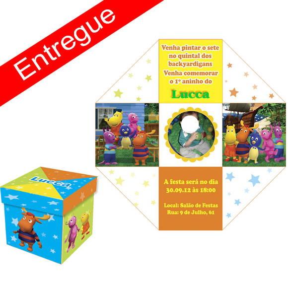 Convite Caixinha Backyardigans