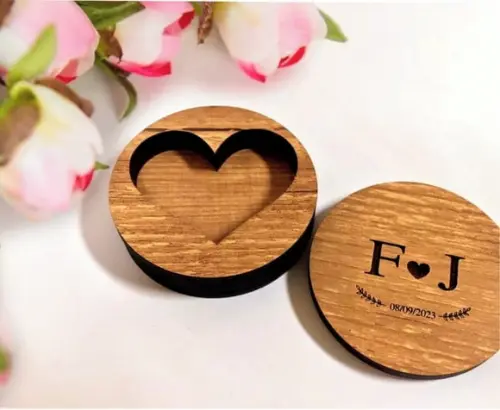 Porta Aliança Casamento Personalizado