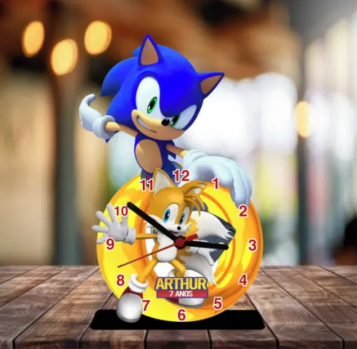 10 Centros de Mesa Relógio Mesa Sonic