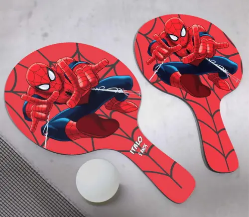 10 Raquetes Ping Pong Homem Aranha