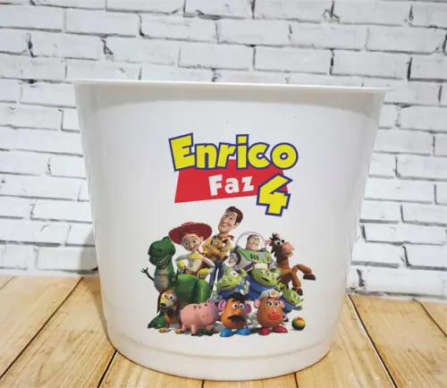 10 Baldes de Pipoca Toy Story - Impressão Direta