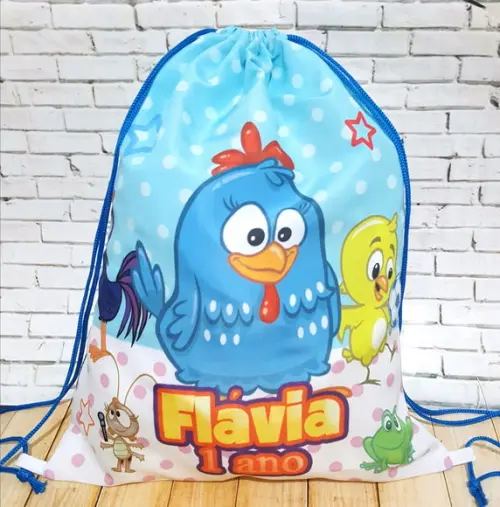 10 Mochila Galinha Pintadinha - Grande