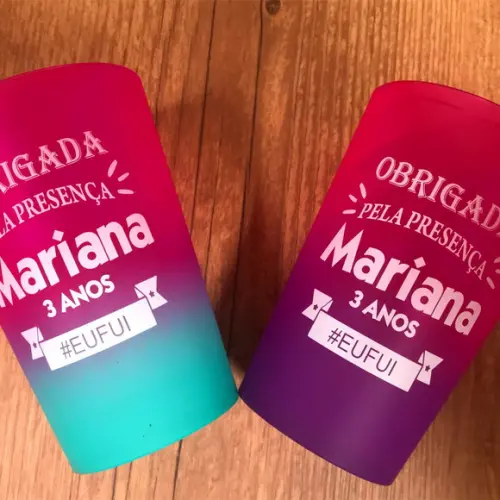 10 Copos Twister Degrade Frente e Verso