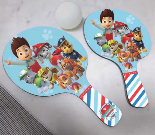 10 Raquetes Ping Pong Patrulha Canina