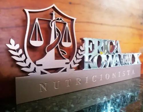 Placa Profissão Nutricionista