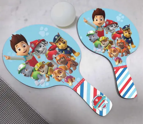 15 Raquetes Ping Pong Patrulha Canina
