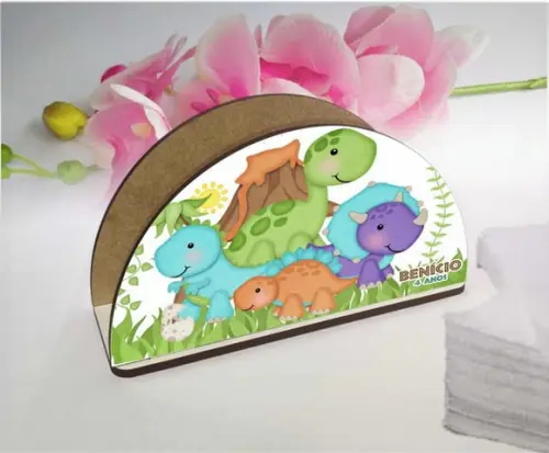 Porta Guardanapo Dino Baby