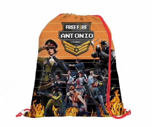 10 Mochila Free Fire - Grande