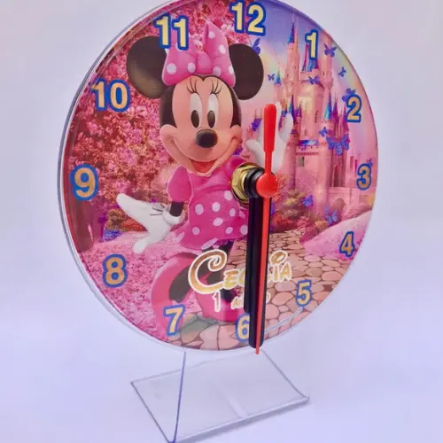10 Relógios de Mesa Minnie Rosa Torre