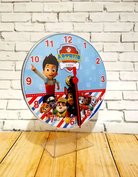 10 Relógios de Mesa Patrulha Canina