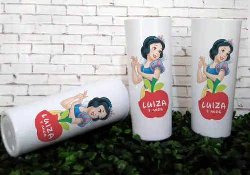 10 Copos Long Drink Branca de Neve