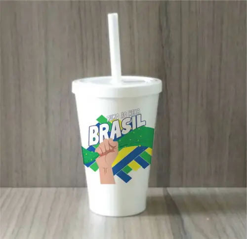 10 Copos Canudo Copa do Mundo