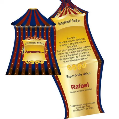 Convite Tenda Circo