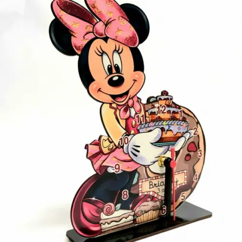 16 Centros de Mesa Minnie Confeiteira