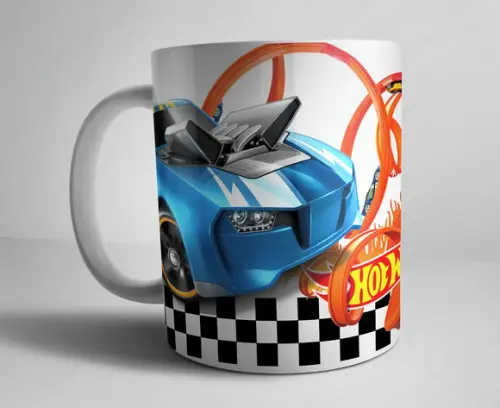 Caneca Hot Wheels Porcelana c/foto