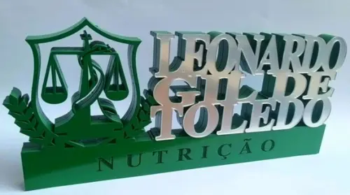 Placa Profissão Nutricionista