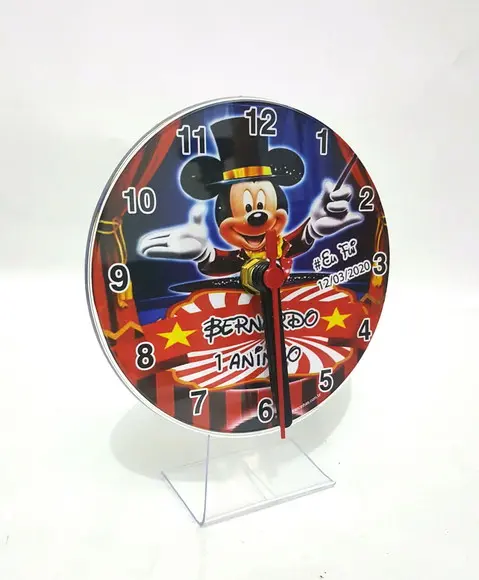 10 Relógios de Mesa Mickey Circo