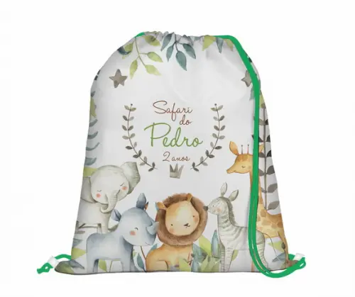 10 Mochila Safari Aquarela - Grande