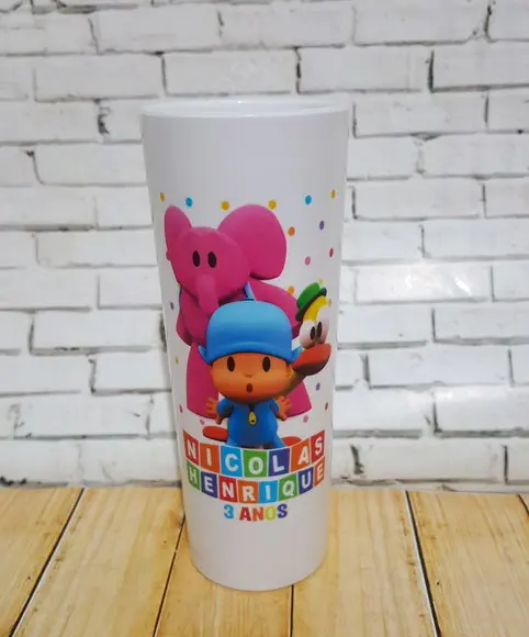 10 Copos Long Drink Pocoyo