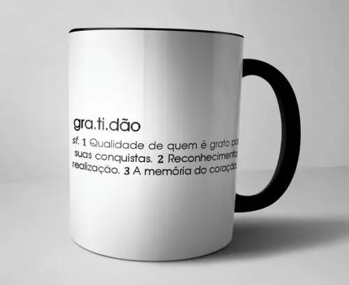 Caneca Gratidão - Porcelana