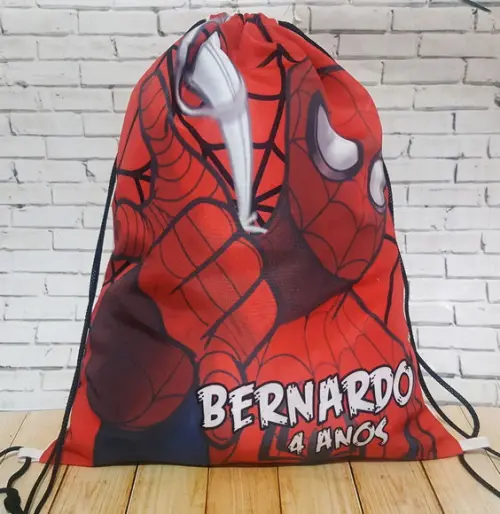 10 Mochila Homem Aranha - Grande