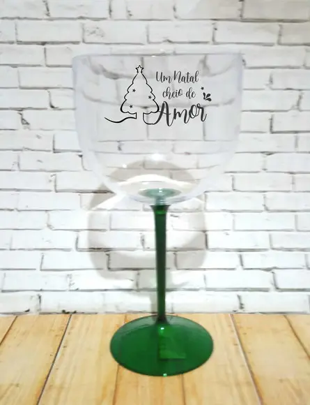 Taça de Gin Feliz Natal