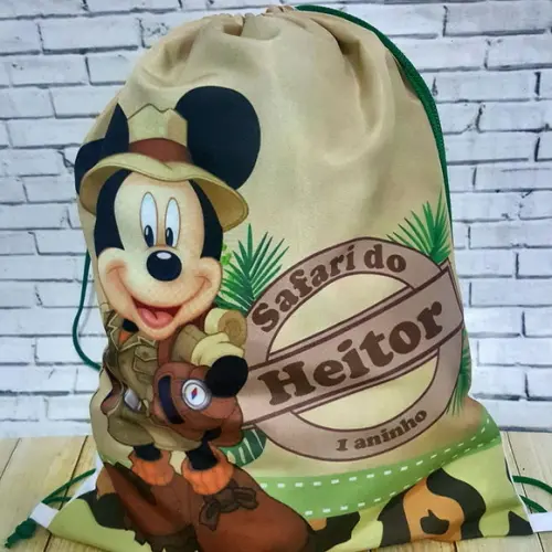 16 Mochilas Mickey Safari - Grande