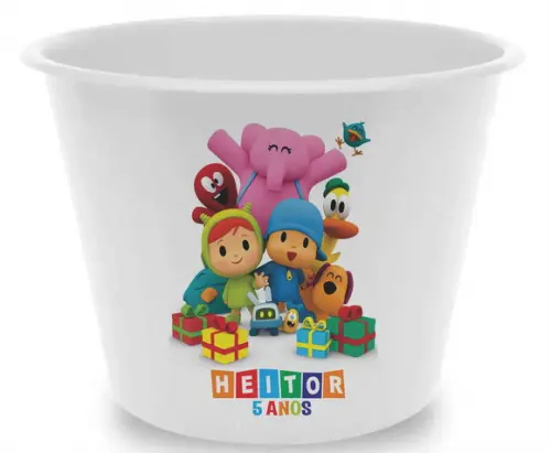 10 Baldes de Pipoca Pocoyo - Impressão Direta