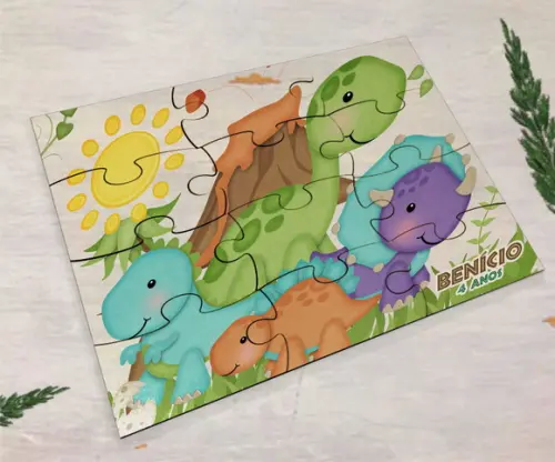 Quebra Cabeça Dino Baby