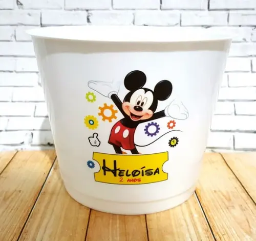 10 Baldes de Pipoca Mickey - Impressão Direta