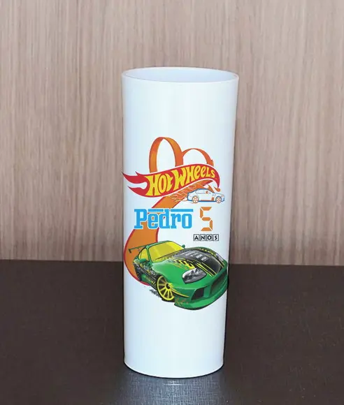 10 Copos Long Drink Hot Wheels