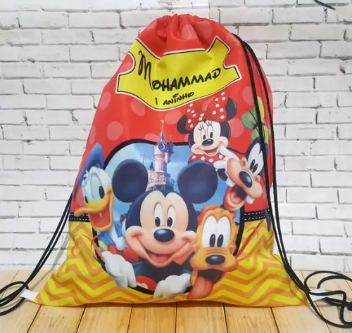 10 Mochila Turma do Mickey - Grande