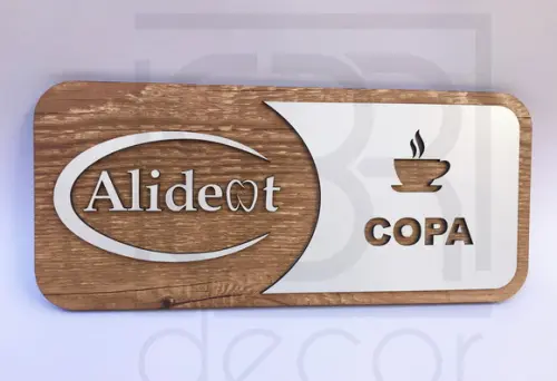 Placa de Identificação Copa