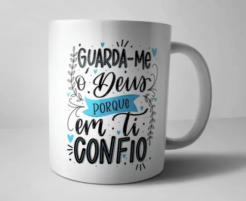 Caneca Religião Guarda-me o DEUS