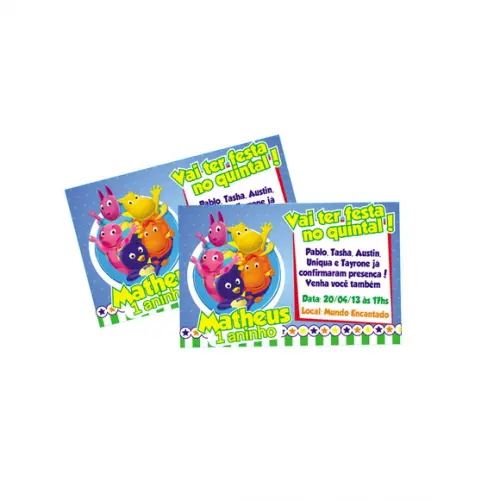Convite Backyardigans
