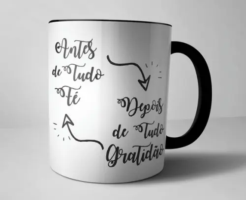 Caneca Gratidão - Porcelana
