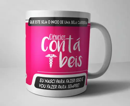 Caneca Ciências Contábeis - Porcelana